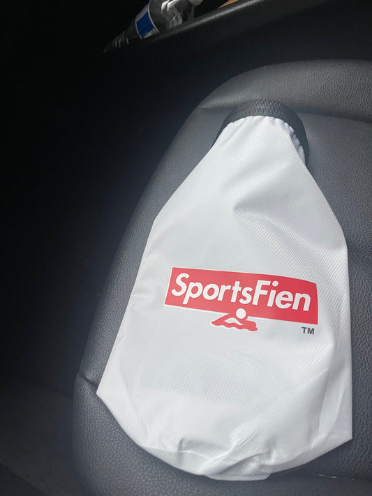White Water Proof swim logo bag
